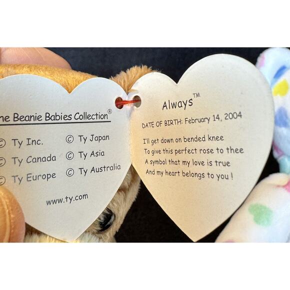 ty Beanie Babies lot of 4 Bears Valentine's Day Love Romantic Gift READ - Picture 6 of 8